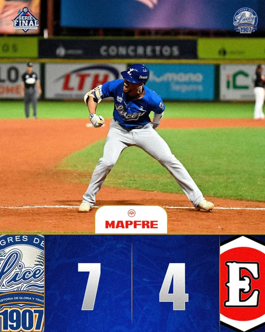 Licey saca las garras  y gana a los Leones del Esogido van a 7 mo Juego 