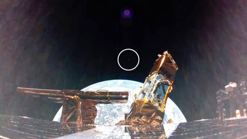 Increíble vista de la Tierra eclipsando la Luna