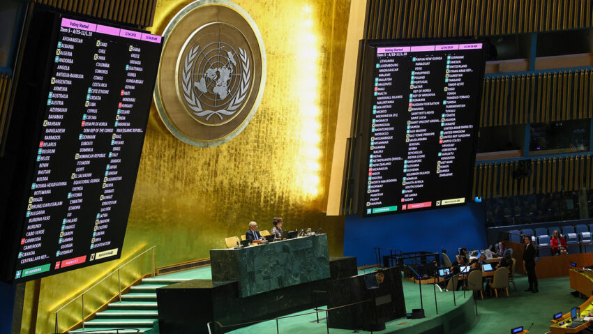 Ucrania condena a Israel por votar en contra de su resolución en la ONU