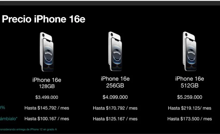 Cuánto vale el nuevo iPhone 16e en Colombia: características, desempeño y más