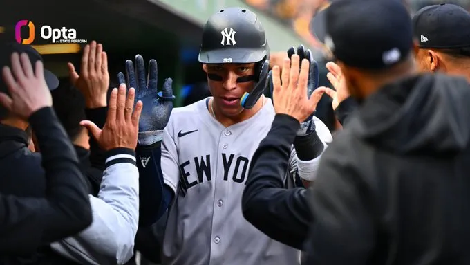 Aaron Judge ha alcanzado cifras extraordinarias en sus primeros 7 partidos de la temporada, logrando hitos inéditos en la historia de la MLB
