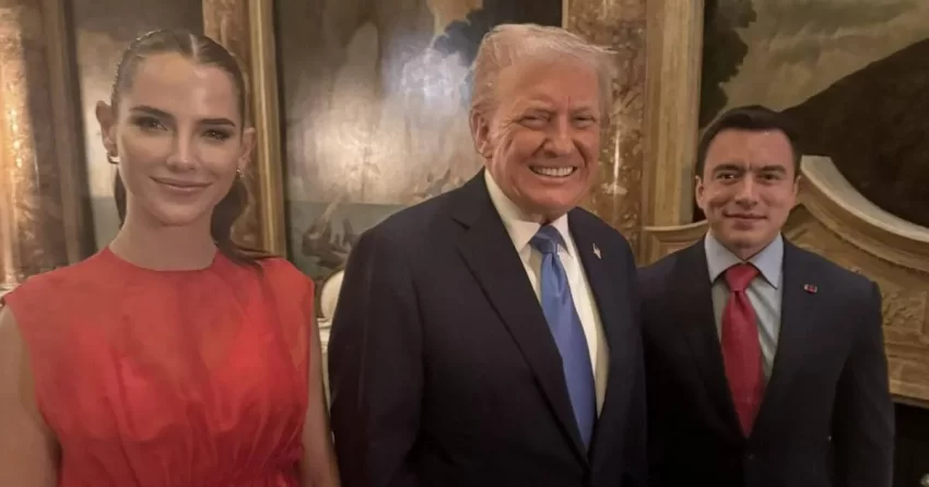 Noboa describe de «positiva» la reunión con Trump