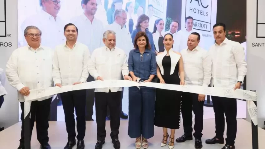 Vice presidenta Raquel Peña deja inaugurado nuevo hotel AC Hotel by Marriott en Santiago