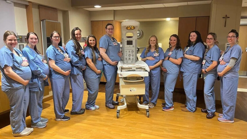 14 enfermeras de un hospital quedaron embarazadas al mismo tiempo