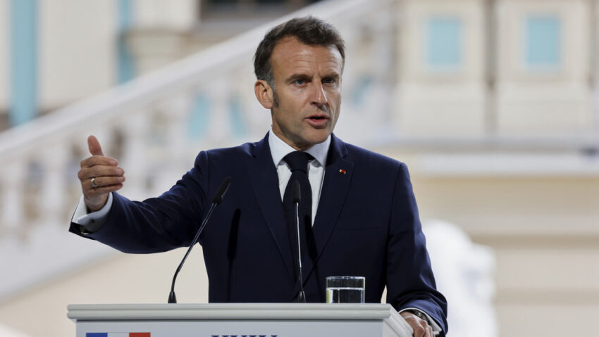 Macron: Ucrania no entrará en la OTAN y por eso proponemos enviarle "fuerzas de refuerzo"