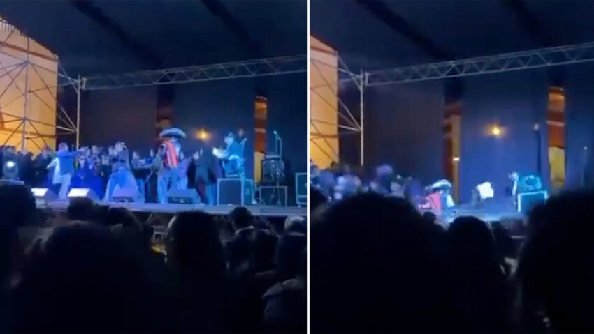 Se desploma escenario durante serenata en Perú