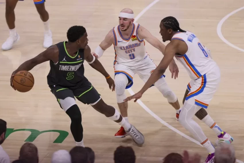 Shai Gilgeous-Alexander y el Thunder le ganaron a los descansados Timberwolves 114-88 en el primer partido de las finales del Oeste