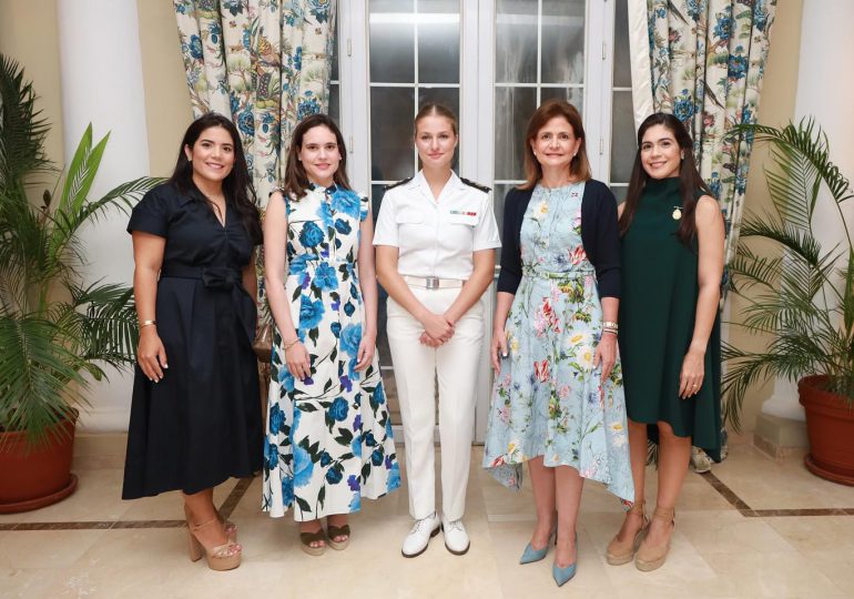 Vicepresidenta Raquel Peña se reúne con la Princesa de Asturias durante su visita en RD