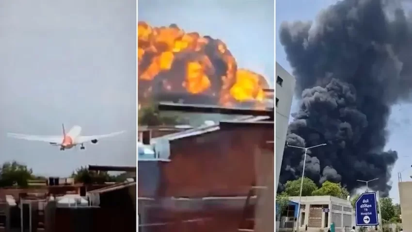 Avión de Air India se estrella tras despegar de Ahmedabad con más de 240 personas a bordo