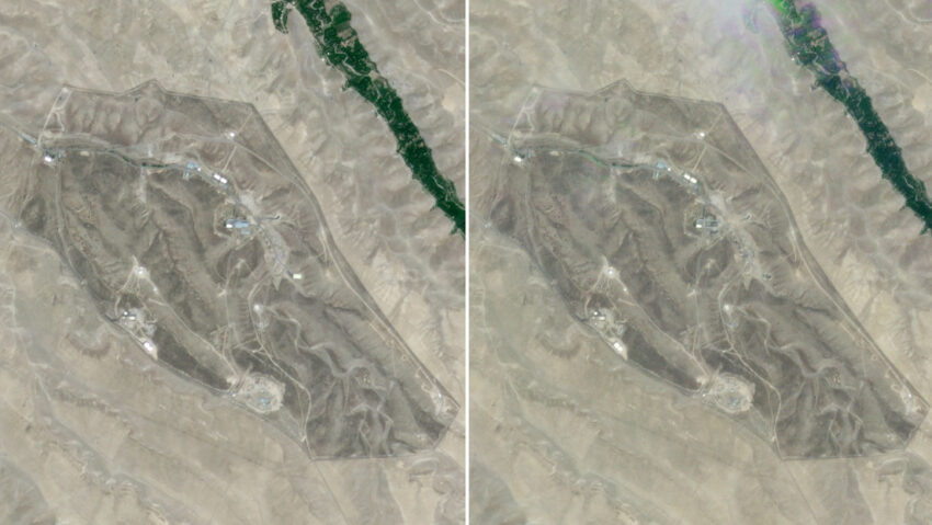 Imágenes satelitales muestran daños en bases de misiles iraníes