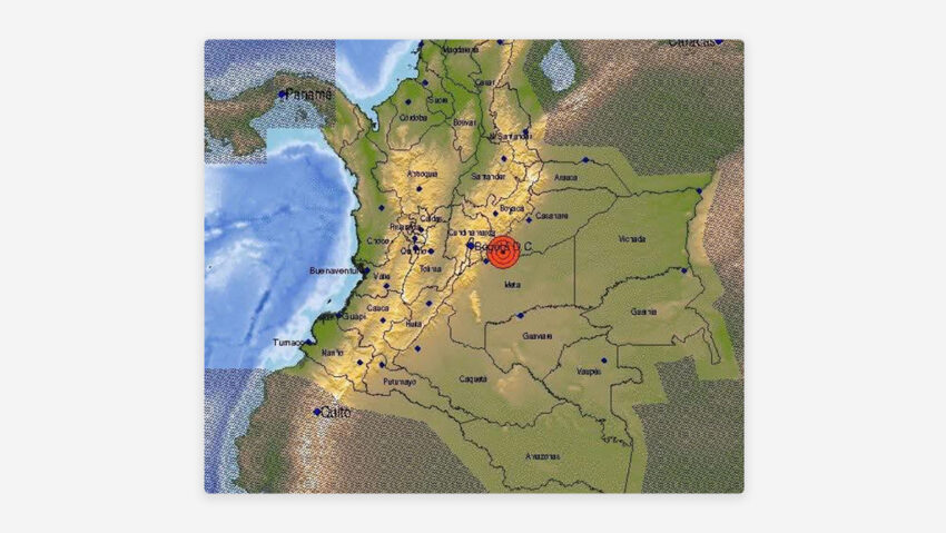 Un sismo de magnitud 6,5 sacude Colombia