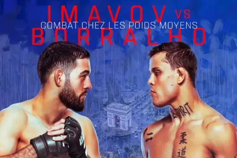 Revelan póster oficial de UFC París: Borralho e Imavov protagonizan la cartelera estelar
