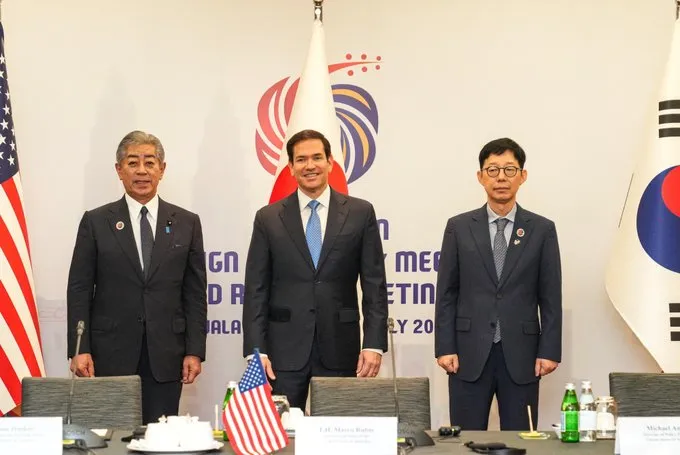 Rubio destaca reunión “productiva” en Malasia con cancilleres de Japón y Corea del Sur