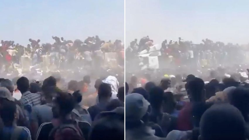 Imágenes conmovedoras de palestinos necesitados lanzándose hacia la asistencia humanitaria.