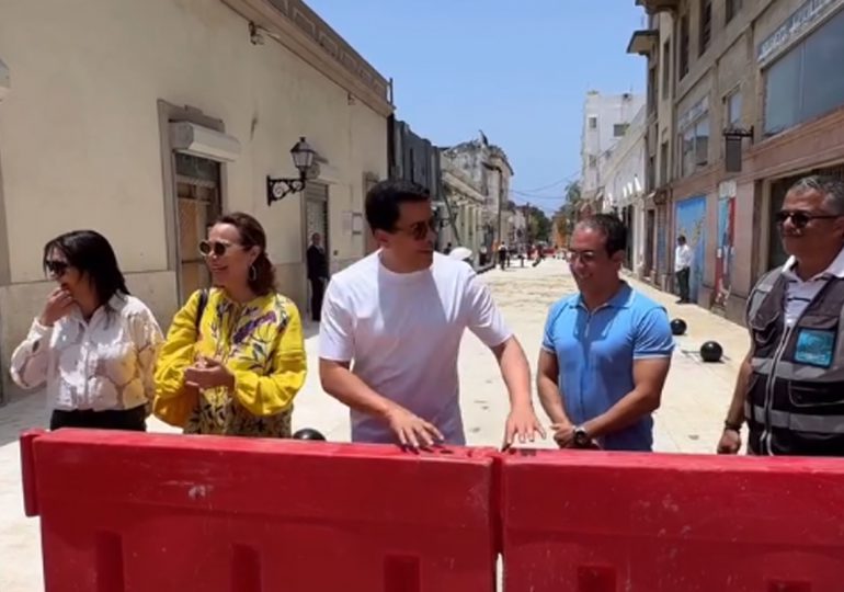 David Collado abre nuevo tramo en la Ciudad Colonial