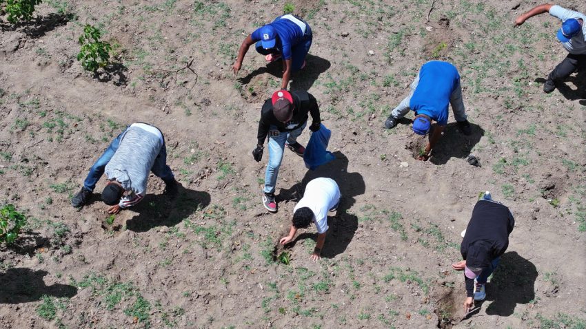 Indrhi respalda la cuenca del río Irabón, que es un afluente del Jura en la provincia de Azua.