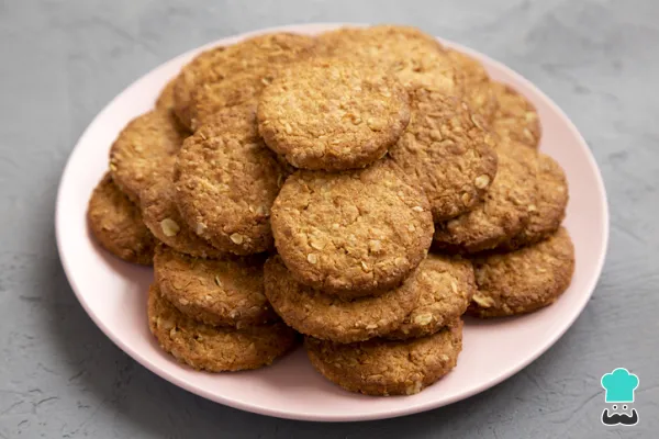 Receta de Galletas de avena fáciles y rápidas