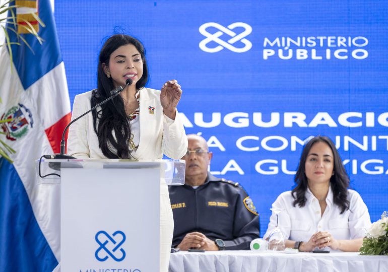 La Procuradora General inaugura la Fiscalía Comunitaria de La Guáyiga