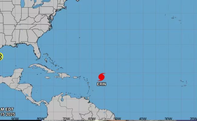 La zona del Atlántico estrena ciclón este año; Erin se convierte en el primer huracán de la temporada 2025