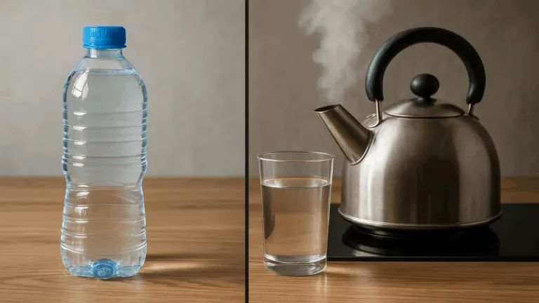 Agua de botella vs. agua hervida ¿cuál es mejor para la salud?