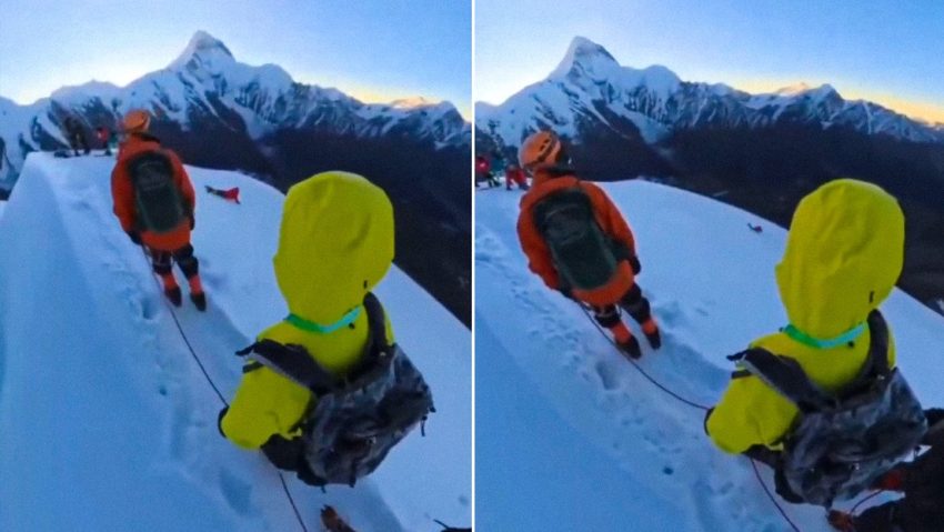 Accidente mortal: alpinista se saca el arnés para una foto y pasa esto