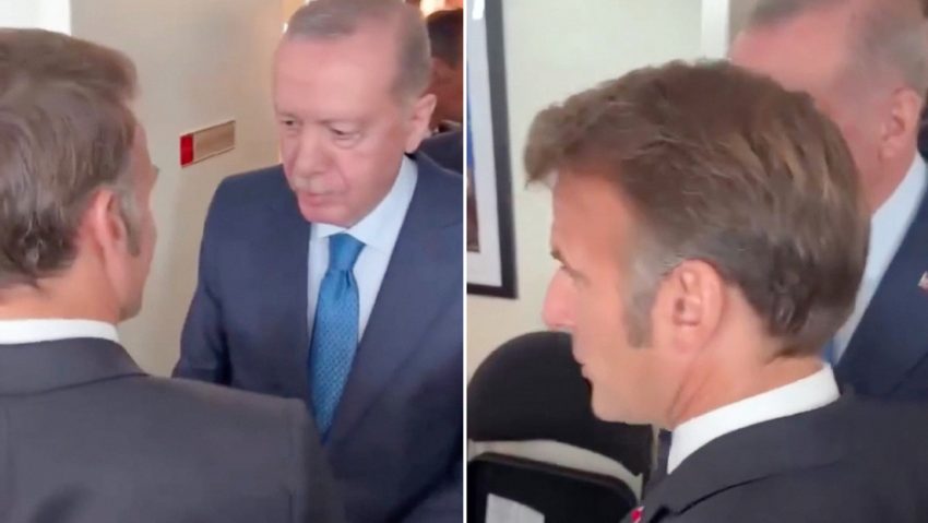 Erdogan se burla de Macron durante un breve encuentro en la ONU
