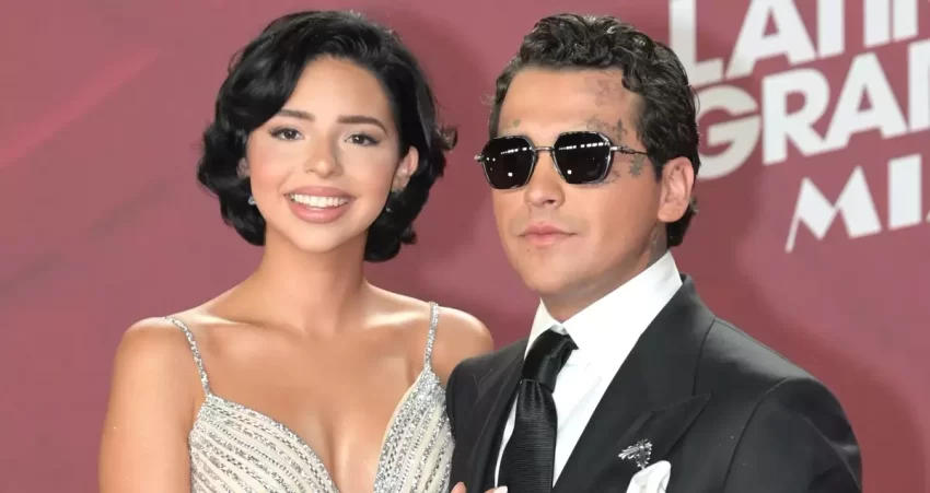 Christian Nodal y Ángela Aguilar reaparecen de la mano y escoltados por un fuerte operativo de seguridad tras polémicas