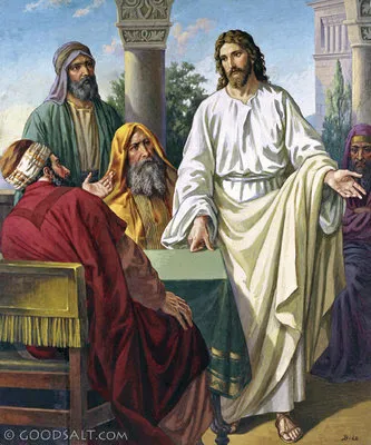 PALABRA DE DIOS VIENES DE LECTURA Jesús, dirigiéndose a los escribas y fariseos, les preguntó: "¿Está permitido curar en sábado o no?"