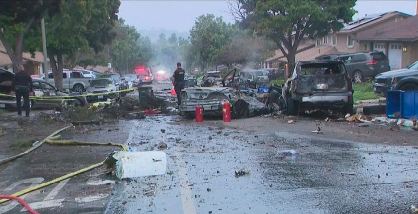 Una avioneta se estrella en un barrio residencial en EE.UU.