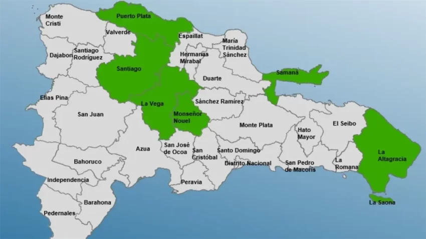 COE agranda el estado de alerta verde en seis provincias.