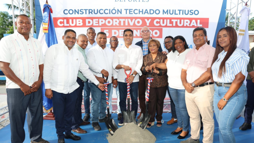 Gobierno inicia construcción de cinco techados multiusos en Los Alcarrizos y Pedro Brand, con una inversión de 116 millones