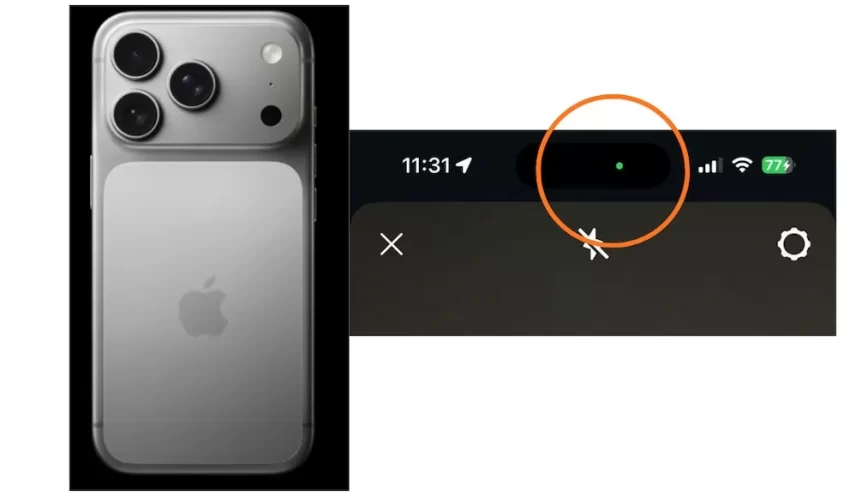 📱🔍 “¿POR QUÉ APARECE EL PUNTO VERDE EN LA PARTE SUPERIOR DE TU IPHONE?”