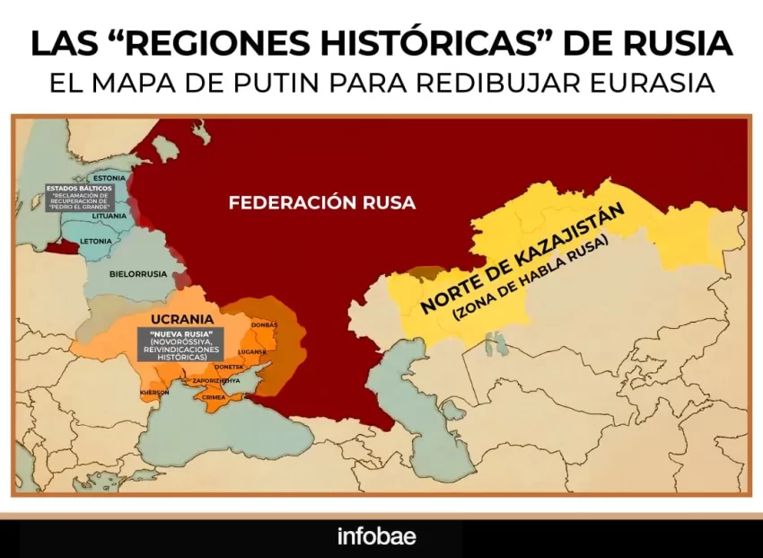 PUTIN IMPULSA UNA DOCTRINA DE “REGIONES HISTÓRICAS” PARA REDIBUJAR EURASIA 🇷🇺🗺️