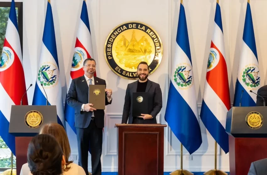 El Salvador y Costa Rica sellan alianza regional para enfrentar al crimen organizado