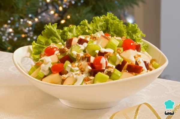 Receta de Ensalada navideña de manzana