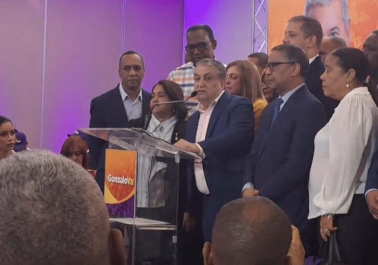 Altos dirigentes del PLD anuncian proyecto presidencial ¡Gonzalo va!