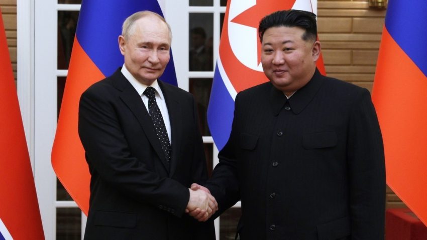 "Estoy dispuesto a estar siempre con usted, por usted y por su Rusia": Cálido mensaje de Kim a Putin