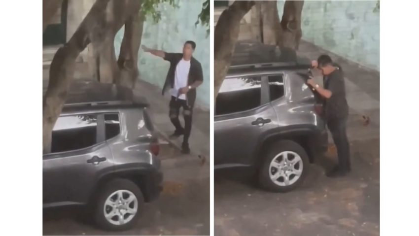 Policía fuera de control abre fuego en plena calle y desata el pánico