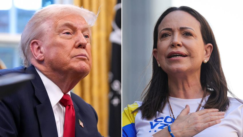 Trump se reúne con María Corina Machado