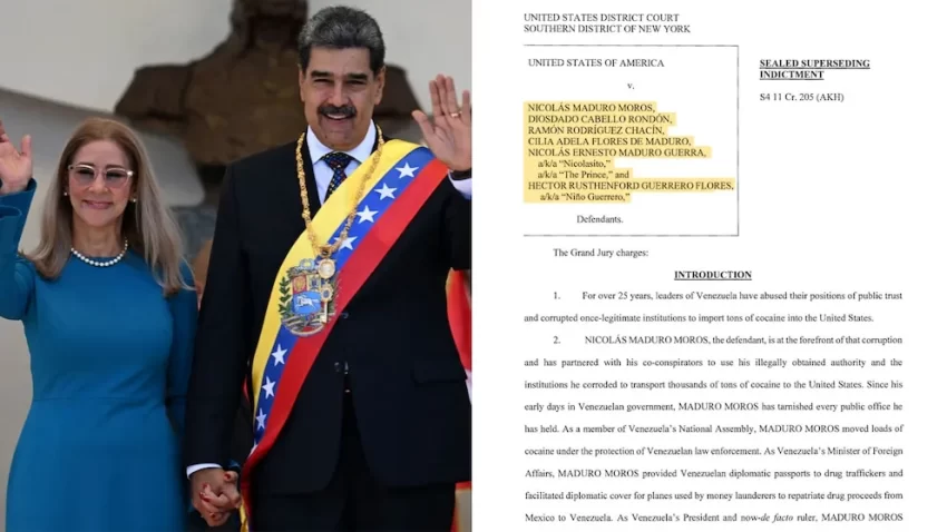 El pliego de cargos en Nueva York que sella el destino de los Maduro-Flores