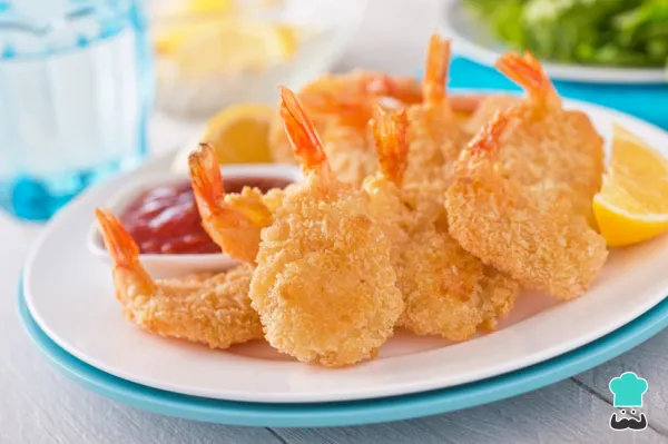 Receta de Camarones empanizados fritos