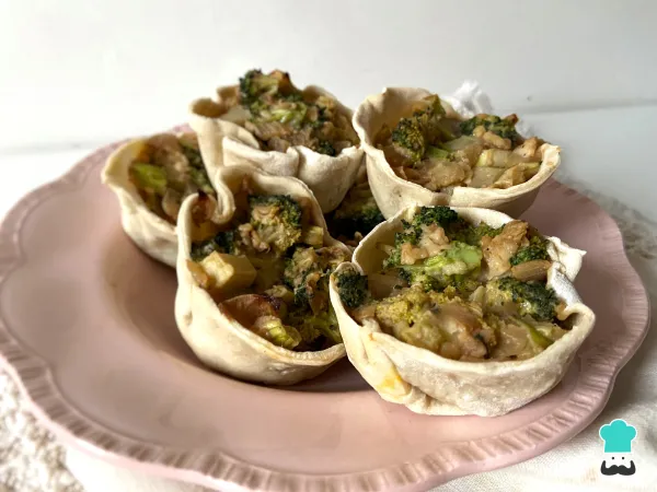 Receta de Canastitas de brócoli