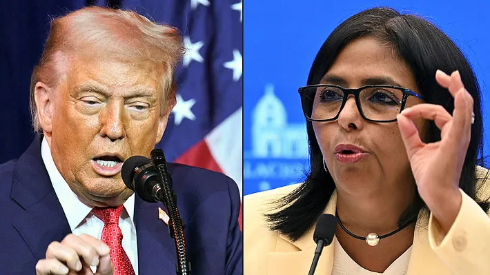 Trump y el "enfoque directo": Contactos con Delcy Rodríguez en Venezuela