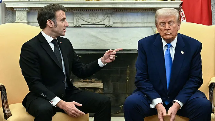 Donald Trump lanza una advertencia a Emmanuel Macron sobre Groenlandia antes del G7