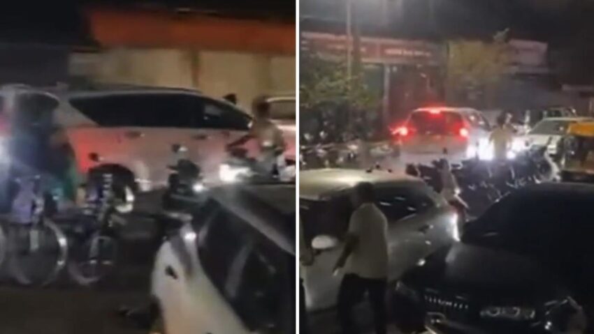 Coche embiste a civiles y policías en pleno festival