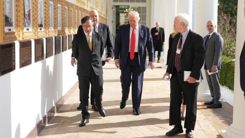 Petro ofrece declaraciones tras su reunión con Trump