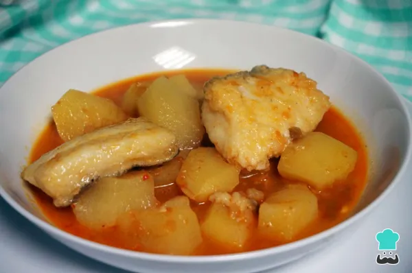 Receta de Guiso de patatas y bacalao