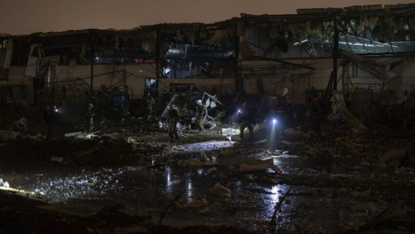 Irán destruye una fábrica de drones israelí