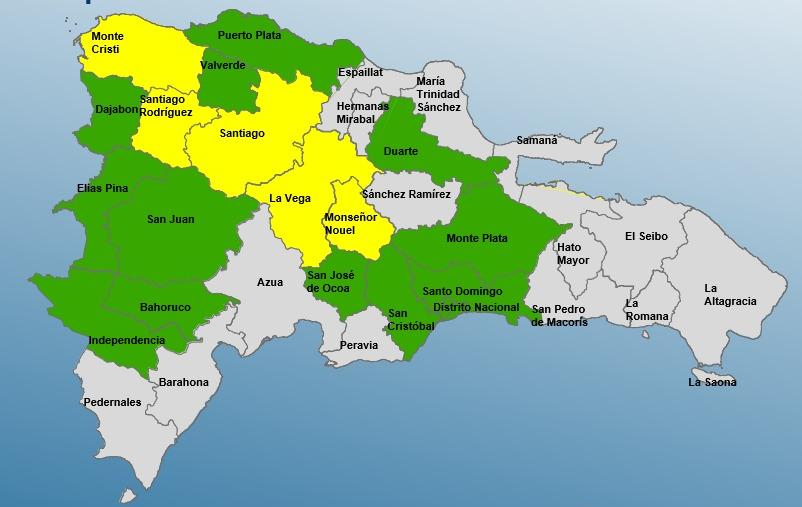 COE incrementa niveles de alerta por lluvias en gran parte del país