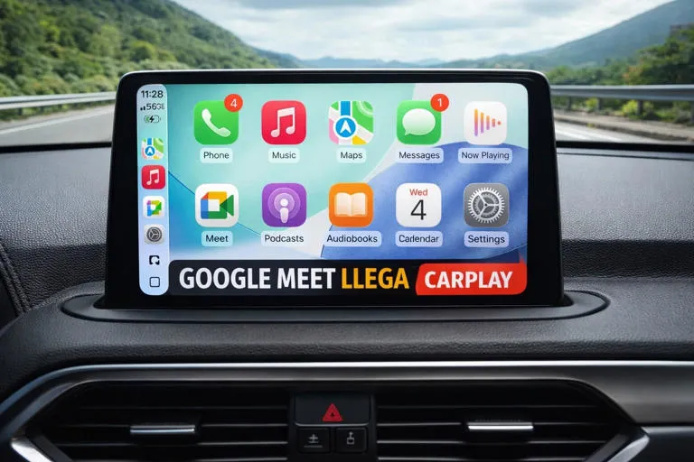 Google prioriza el ecosistema de Apple: Meet llega a CarPlay antes que a su propio sistema Android Auto
